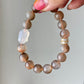 Natural Golden Rutilated Quartz and Handcraft Agate Rabbit Bunny Bracelet | Elegant Design | Balancing and Protective Bracelet