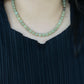 High Grade Natural Light Green Smooth Round Lucky Jade Bead Necklace | birthdays Gift|  anniversaries gift-mothers day gift for her-翡翠-ヒスイ