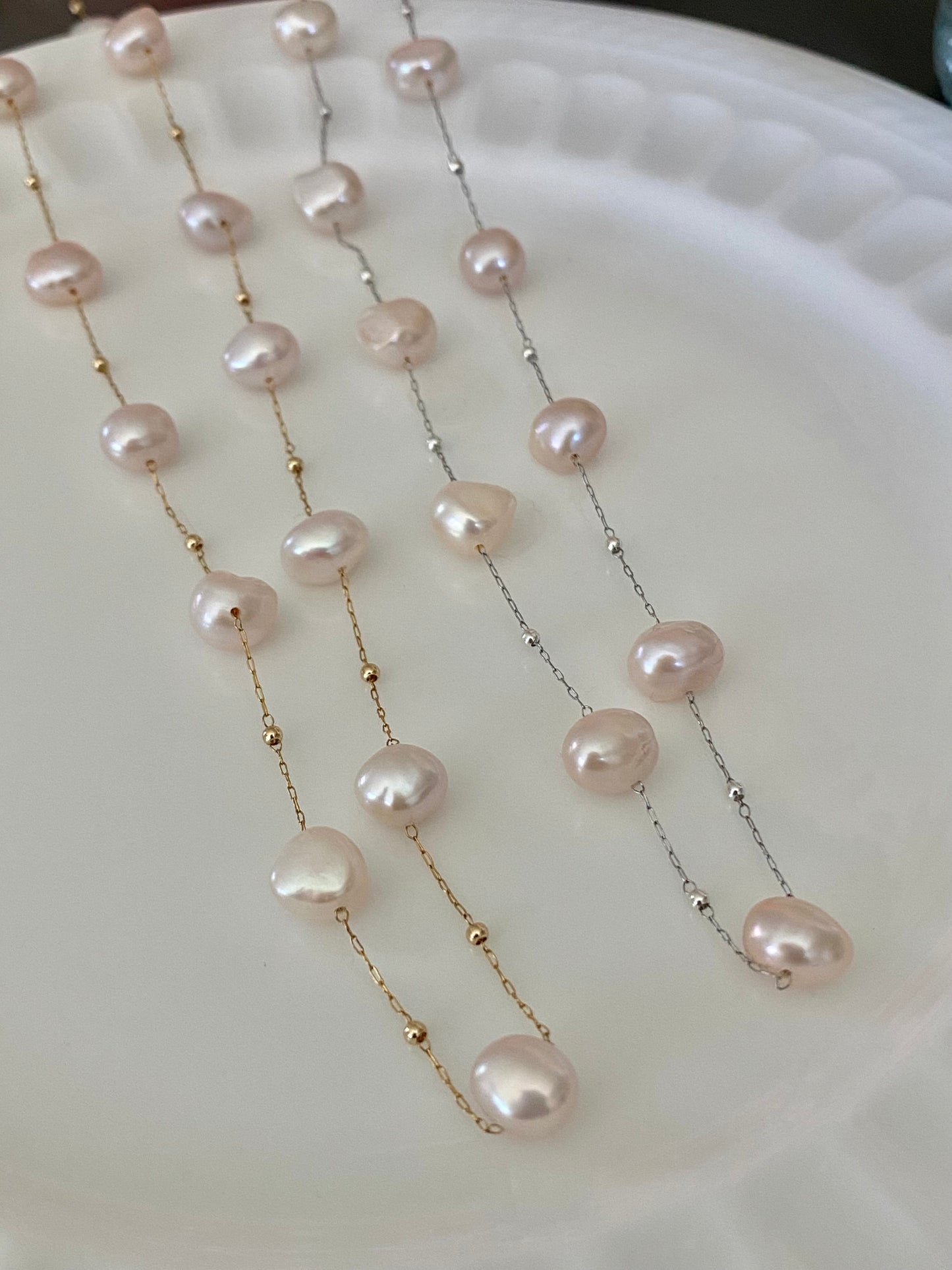 Stellar Elegance:Starry Sky Pearl/Tears of Pearl Natural Freshwater baroque pearls Handmade Multiple use necklace/chocker Necklace