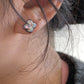 Whispers of Dream Natural baroque star,butterfly,lucky clover,heart sterling silver stud earring