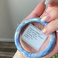 Natural blue and white spiritual and mental healing Kyanite Bangle- Throat and Third Eye Chakras