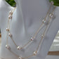 freshwater Starry Cascade baroque Pearl Necklace - Versatile Elegance with Multiple Styling Options