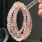 AAAA Grade Natural Rutilated Quartz White Pink Red rabbit Rutilated crystal bead bracelet 5mm+ Negative Energy Clearing and Protection