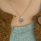 Elegant Natural Tanzanite and Sterling Silver Pendant Necklace - Timeless Luxury Accessory