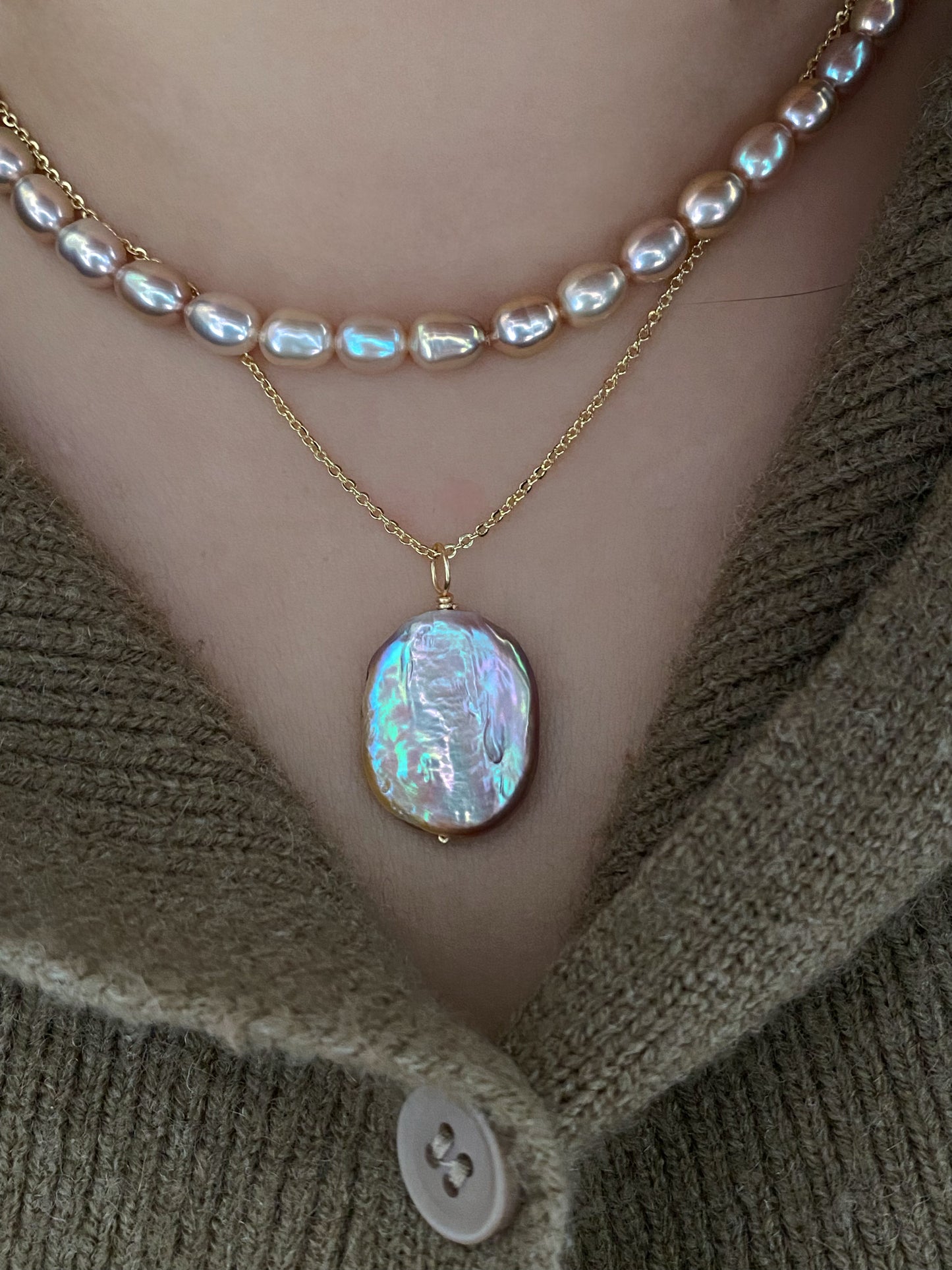 Iridescent Mermaid Pendant - Versatile Ocean-Inspired Jewelry Charm