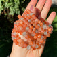 Natural Arusha Sunstone super shinning Fire Smoothie Round Bangle Bracelet-Radiate Positive Energy and Joy