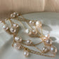 freshwater Starry Cascade baroque Pearl Necklace - Versatile Elegance with Multiple Styling Options