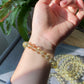 10MM Natural smooth round citrine Bead Bracelet | Wealth Attraction & Positivity | Energizing Jewelry