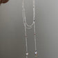 Handmade Freshwater Baroque Pearl Long Necklace 47" Multi-Way Wrap Lariat Pearl Necklace
