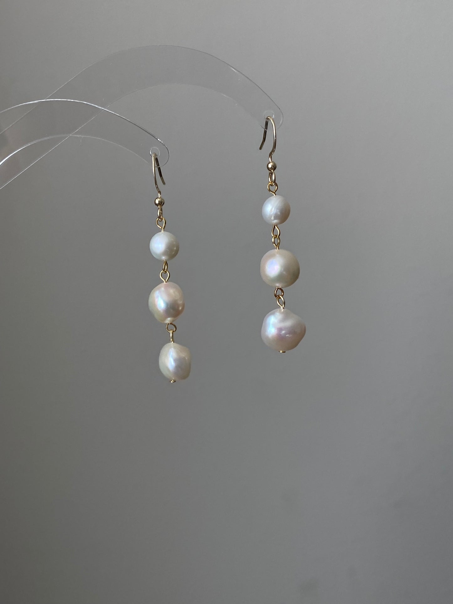 Minimalist Baroque Pearl Earrings - Dainty Wear Bridal Earring | Handmade  Gold Pearl Earring | Wedding Jewellery | Bridesmaid Gift