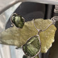 Handcrafted Sterling Silver Moldavite Ring and Necklace Pendant Genuine Moldavite Raw Crystal Pendant