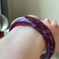 Handcrafted  Super Flash  Natural Lepidolite Bangle Bracelet - Balance Your Spirit and Style