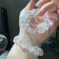 Natural Clear Quartz Raw Rock style Bracelet - Energy Purification & Inner Peace