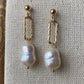 Natural baroque pearls 8 baroque dangle drop earring