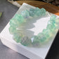 Natural Huge Faceted Fluorite Bracelet - Faceted Raw Stone for Clarity & Protection Healing