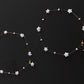 Celestial Baroque Pearl Star Necklace Adjustable Versatile Choker,Customizable Y Necklace, Elegant Handmade Jewelry, Minimalist Gift for Her