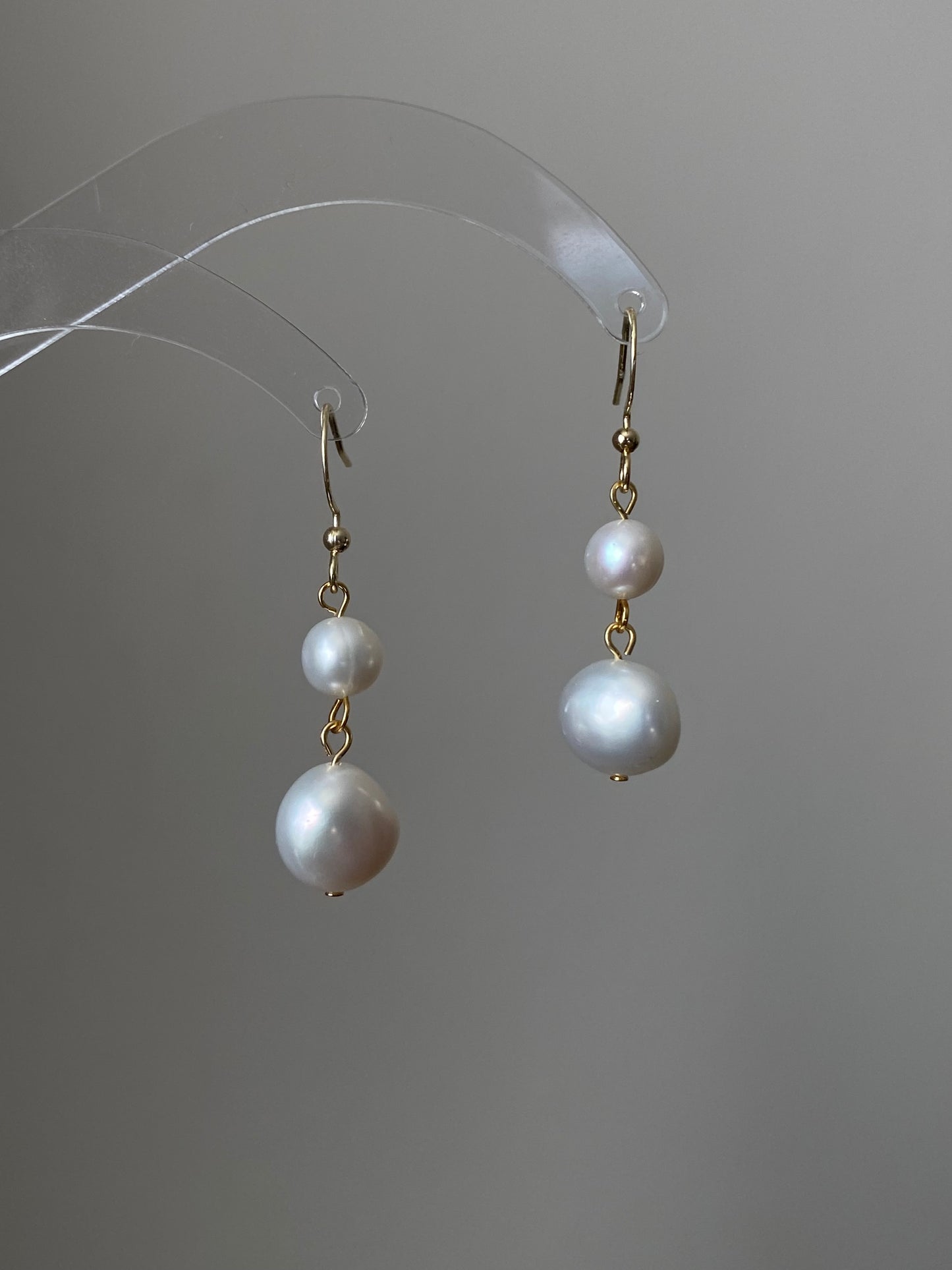 Minimalist Baroque Pearl Earrings - Dainty Wear Bridal Earring | Handmade  Gold Pearl Earring | Wedding Jewellery | Bridesmaid Gift