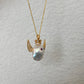 Cute white fireball baroque pearl handcraft angel with crown pendant,gift for her,gift for him,anniversary gift