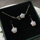 Cherry Blossom Baroque Pearl Set | Romantic Jewelry | Love-Inspired Earrings and Necklace