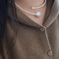 Starry Love Baroque Pearl adjustable Choker - Elegant Long-Distance Romance Jewelry