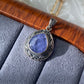 Elegant Natural Tanzanite and Sterling Silver Pendant Necklace - Timeless Luxury Accessory