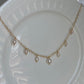 Princess Lace Pearl Necklace  Dainty Freshwater Pearl Drop Necklace Elegant Romantic Gold Choker  Handmade Bridal Jewelry Gift for Her
