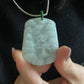 Natural Hand-Carved Burmese Jadeite Landscape Pendant | Healing White Jade Jewelry