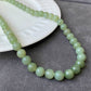 High Grade Natural Lake Green Smooth Round Jade Bead Necklace 9mm | Lucky | birthdays Gift|  anniversaries gift