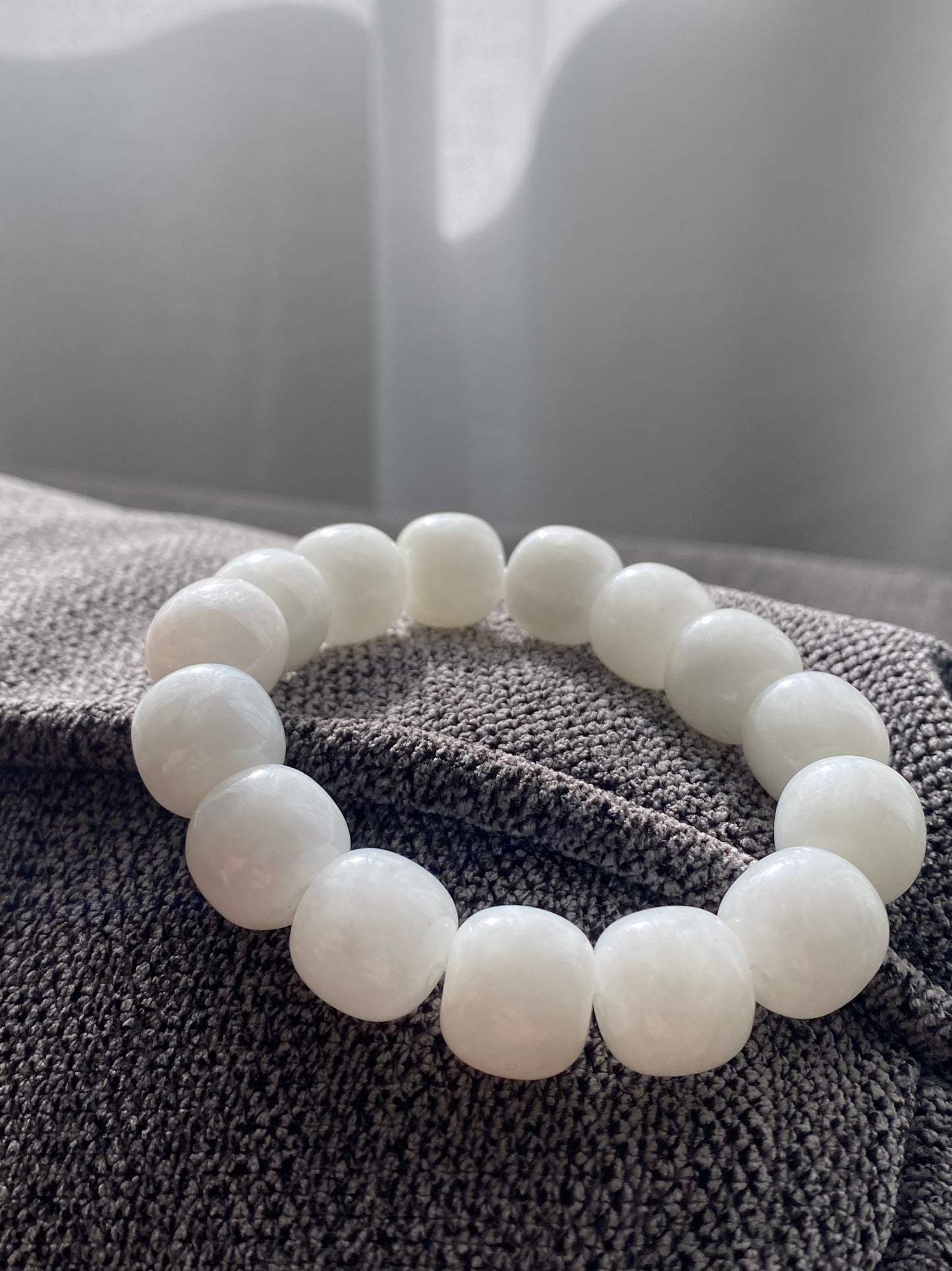 Natural Grade A Hetian White Jade Bracelet,Serenity & Healing Luxury Lucky Jewelry