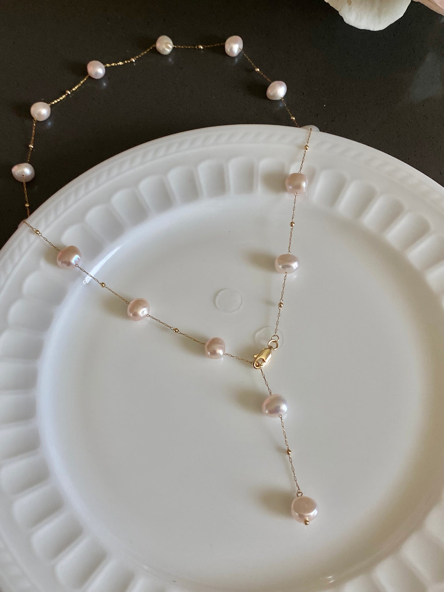 Stellar Elegance:Starry Sky Pearl/Tears of Pearl Natural Freshwater baroque pearls Handmade Multiple use necklace/chocker Necklace