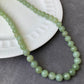 High Grade Natural Lake Green Smooth Round Jade Bead Necklace 9mm | Lucky | birthdays Gift|  anniversaries gift