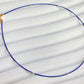Unique found 1mm Lapis Lazuli  Tiny Pearl Choker Necklace Dainty Minimalist Beaded Necklace  Dainty Layering Necklace ultra thin choker