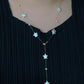 Celestial Baroque Pearl Star Necklace Adjustable Versatile Choker,Customizable Y Necklace, Elegant Handmade Jewelry, Minimalist Gift for Her
