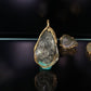 Hand Craft Libyan Desert Glass 925 Sterling Silver 18k Gold-Plated Handmade Pendant – Protection & Transformation Crystal