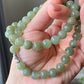 High Grade Natural Lake Green Smooth Round Jade Bead Necklace 9mm | Lucky | birthdays Gift|  anniversaries gift