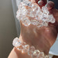 Natural Clear Quartz Raw Rock style Bracelet - Energy Purification & Inner Peace