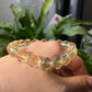 10MM Natural smooth round citrine Bead Bracelet | Wealth Attraction & Positivity | Energizing Jewelry