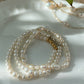 Chic Freshwater Pearl Stretch Bracelet - Timeless Elegance Accessory