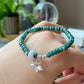 Natural Blue Water Jadeite Harmonizing Jade Bracelet | Natural Healing & Balance Gemstone | Serene Beauty Accessory