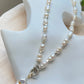 Rare pearl handmade Jewelry necklace with removable baroque pearl Necklace,anniversary gift