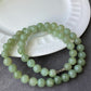 High Grade Natural Lake Green Smooth Round Jade Bead Necklace 9mm | Lucky | birthdays Gift|  anniversaries gift