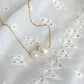Damson Double pearl Necklace
