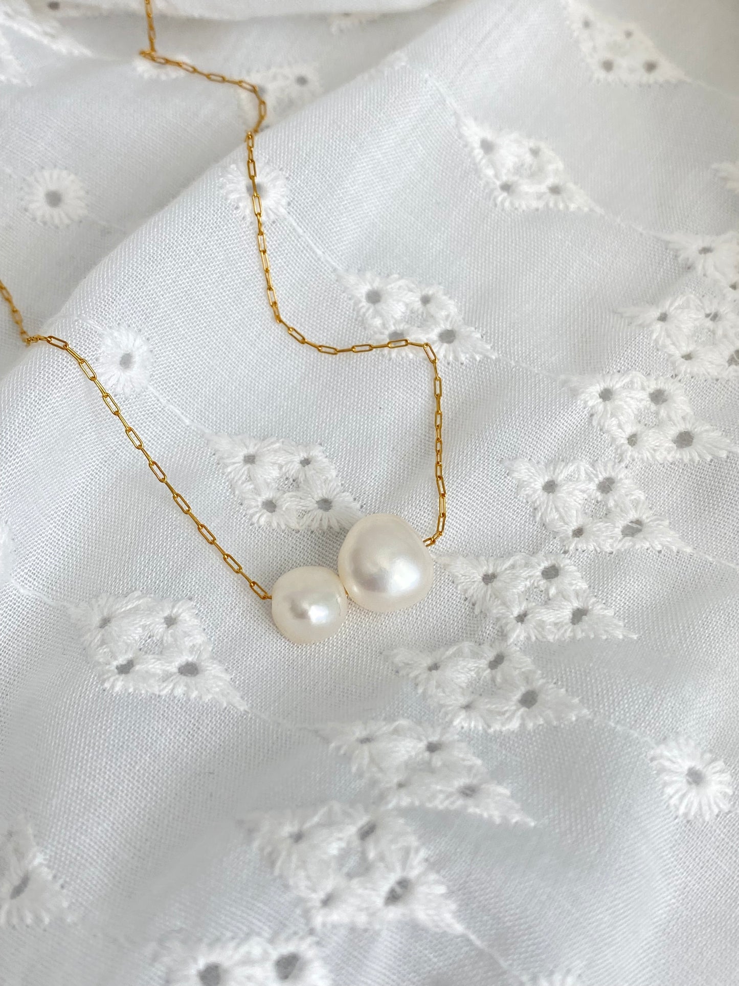 Damson Double pearl Necklace