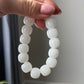 Natural Grade A Hetian White Jade Bracelet,Serenity & Healing Luxury Lucky Jewelry