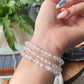 Natural Versatile Azeztulite smooth round Bracelet-Spiritual Awakening Stone for Meditation, Healing, and Transformation