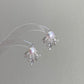 Convertible Pearl Firework Earrings 2 in 1 Sparkling Detachable Studs