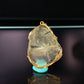 Hand Craft Libyan Desert Glass 925 Sterling Silver 18k Gold-Plated Handmade Pendant – Protection & Transformation Crystal