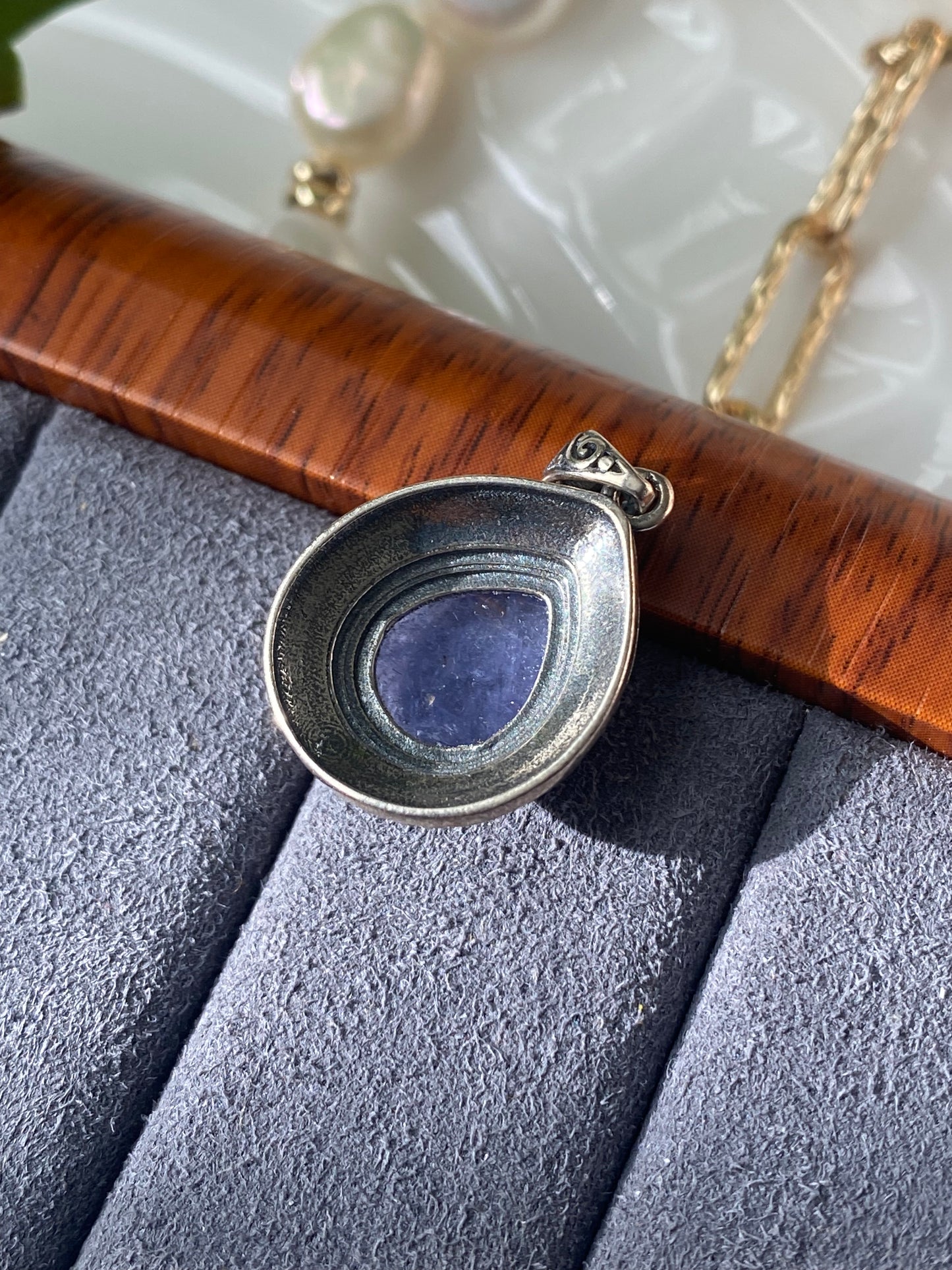 Elegant Natural Tanzanite and Sterling Silver Pendant Necklace - Timeless Luxury Accessory