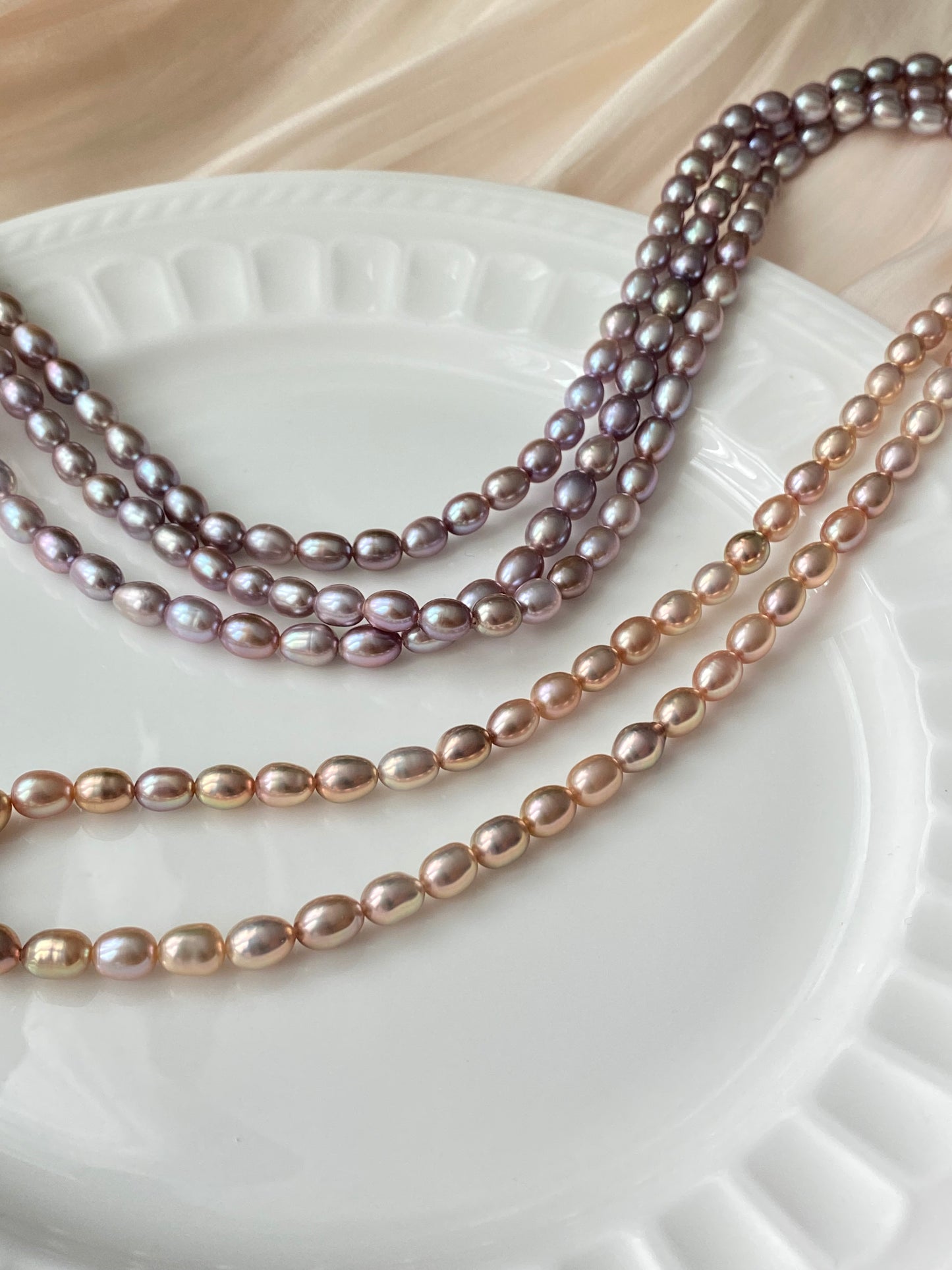 Classic Timeless Pearl Necklace - Elegant Rice Pearl Jewelry for Every Occasion