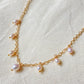 Princess Lace Pearl Necklace  Dainty Freshwater Pearl Drop Necklace Elegant Romantic Gold Choker  Handmade Bridal Jewelry Gift for Her